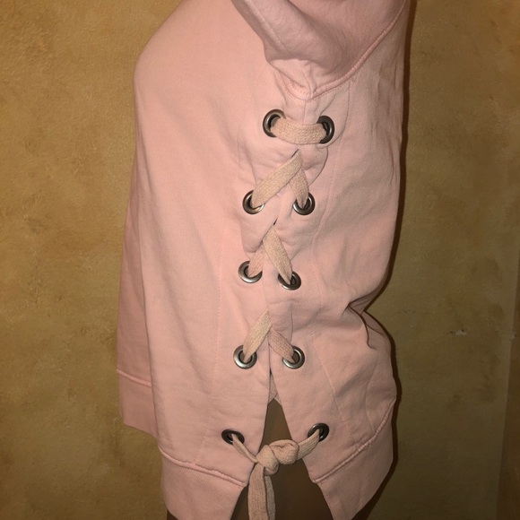 Sincerely Jules “Harper” lace up sweatshirt (XS) - Picture 10 of 12